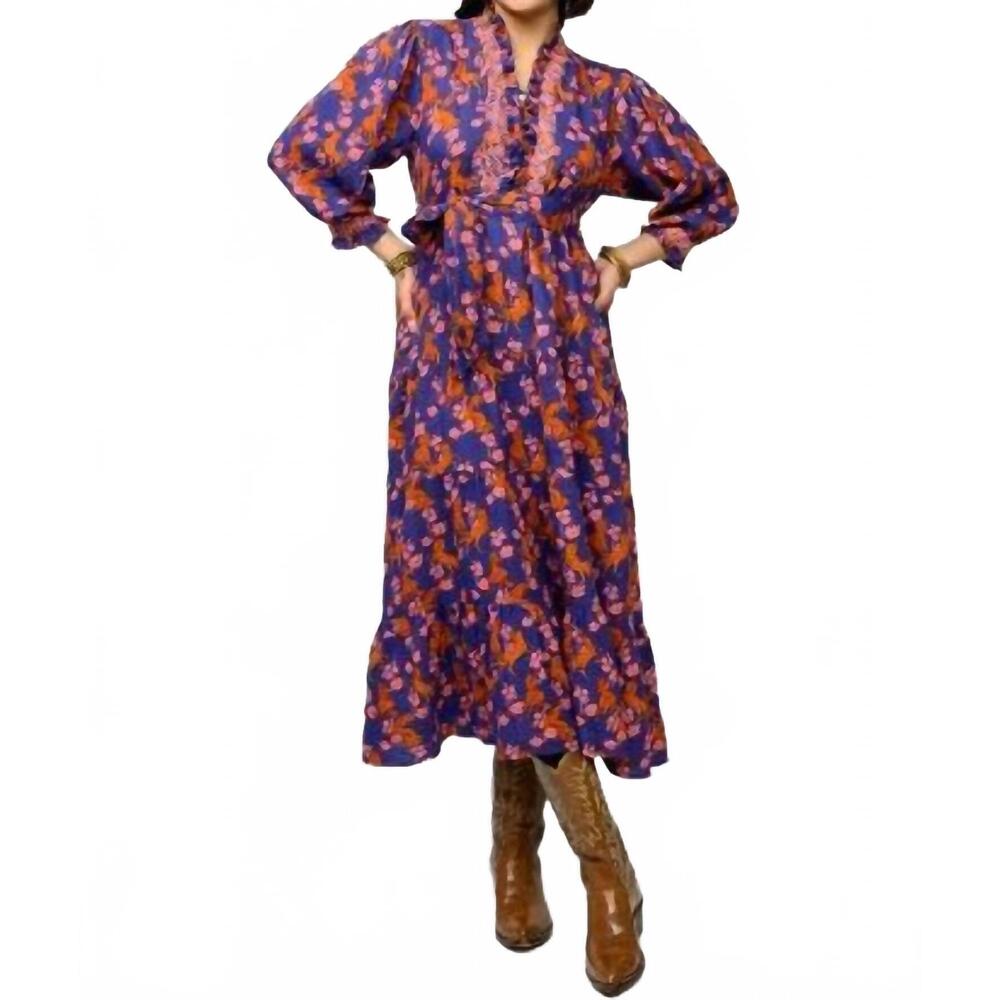 NEW IVY JANE horsing around dress in multi color